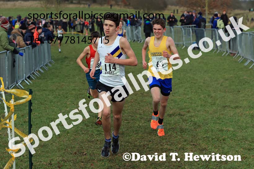 Boys Under-15s 2024 Northern Cross Country Champs., Sedgefield. Photo: David T. Hewitson/Sports for All Pics